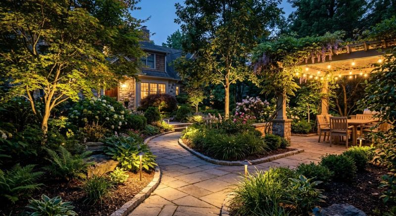 Garden Lighting Installation in Heber City, UT