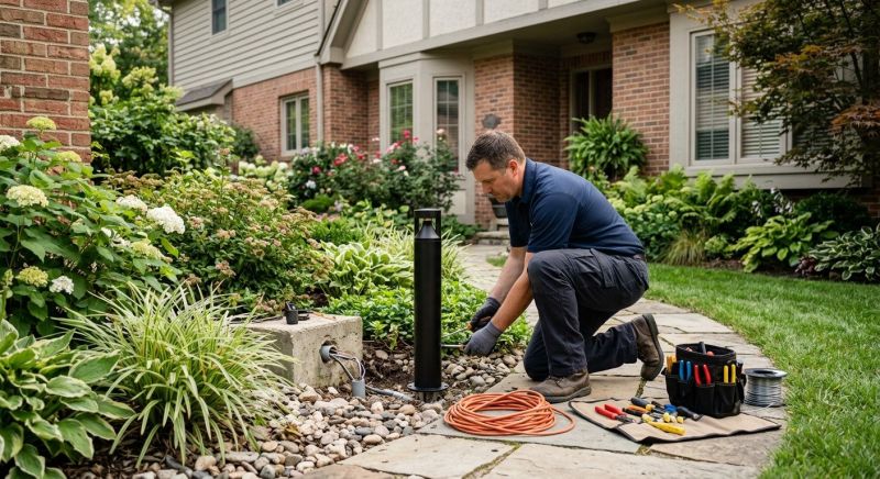 Terrace Lighting Installation in Honolulu, HI